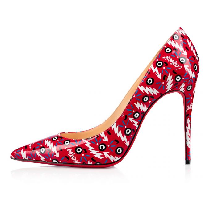 Christian Louboutin Kate 100 Patent Pumps Stiletto Kadın Kırmızı | Türkiye BK4-18921Y9