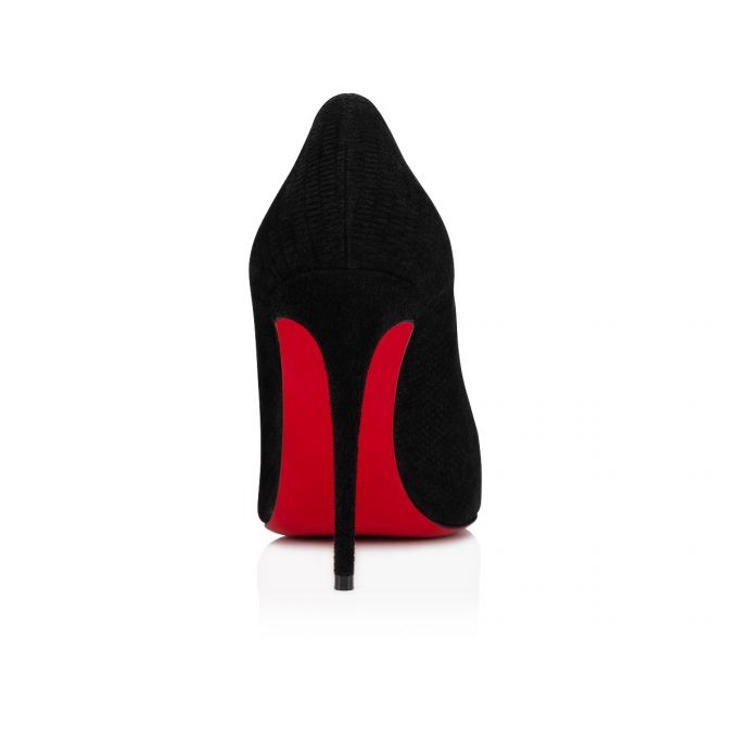 Christian Louboutin Kate 100 Veau Velours Pumps Stiletto Kadın Siyah | Türkiye VZ2-90569G6