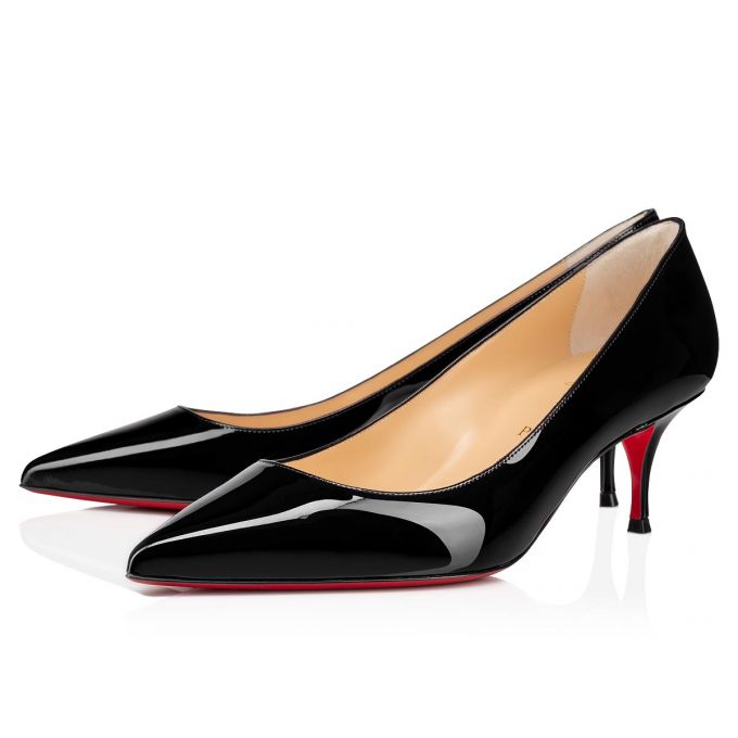 Christian Louboutin Kate 55 Patent 55 Patent Pumps Stiletto Kadın Siyah | Türkiye GE2-63966L9