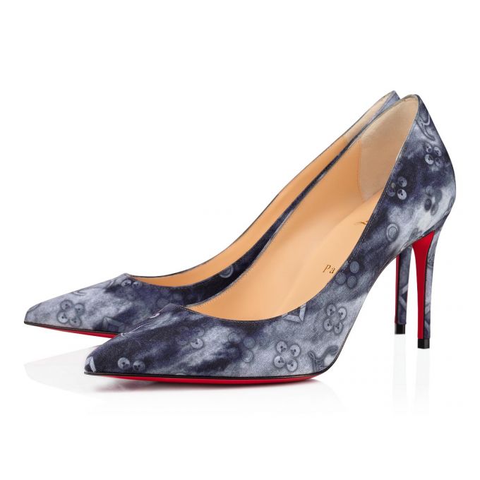 Christian Louboutin Kate 85 Cotton Pumps Stiletto Kadın Renkli | Türkiye WW5-08070G2