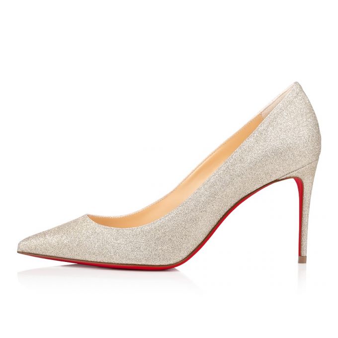 Christian Louboutin Kate 85 Ivory Glitter Pumps Stiletto Kadın Gümüş | Türkiye ZP6-29672I5