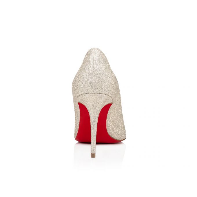 Christian Louboutin Kate 85 Ivory Glitter Pumps Stiletto Kadın Gümüş | Türkiye ZP6-29672I5