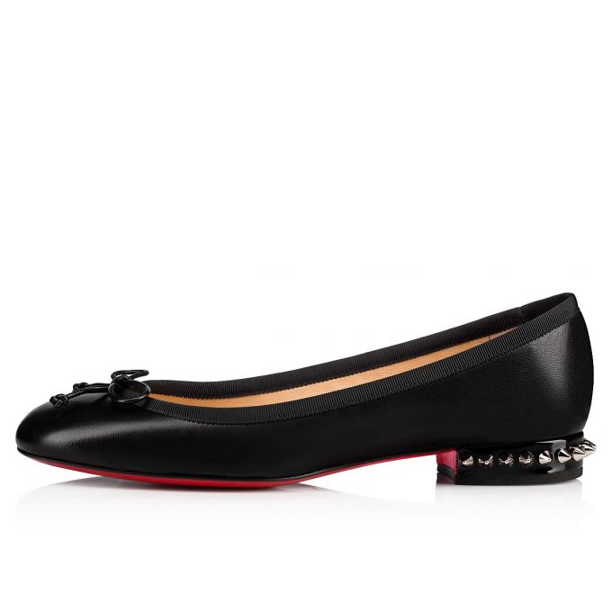 Christian Louboutin La Massine 000 Nappa Flats Düz Ayakkabı Kadın Siyah | Türkiye UW0-37733T2