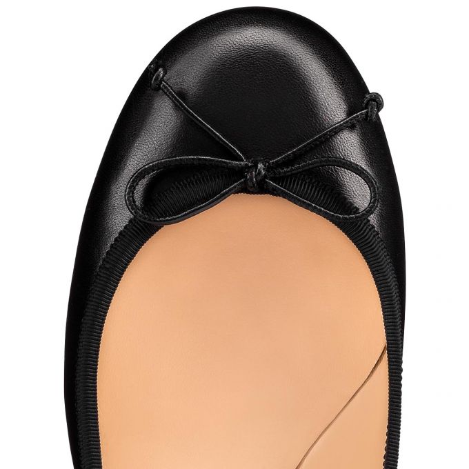 Christian Louboutin La Massine 000 Nappa Flats Düz Ayakkabı Kadın Siyah | Türkiye UW0-37733T2