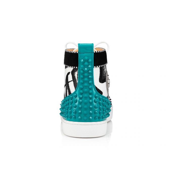 Christian Louboutin Lou Spikes 2 Cotton Sneakers Spor Ayakkabı Erkek Renkli | Türkiye GO4-24872I8