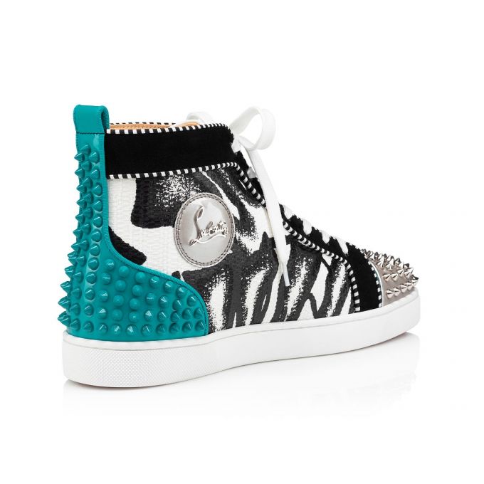 Christian Louboutin Lou Spikes 2 Cotton Sneakers Spor Ayakkabı Erkek Renkli | Türkiye GO4-24872I8