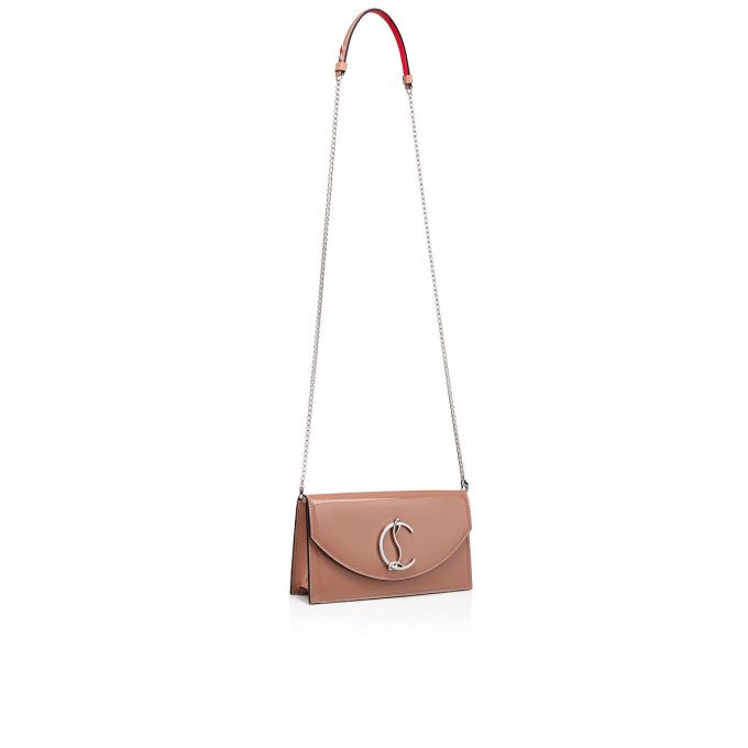 Christian Louboutin Loubi54 Classic Leather Cross Body Bags Atlet Çanta Kadın Bej Rengi Gümüş | Türkiye WP7-89548C5