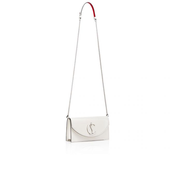 Christian Louboutin Loubi54 Classic Leather Cross Body Bags Atlet Çanta Kadın Beyaz Gümüş | Türkiye LQ9-08870L1