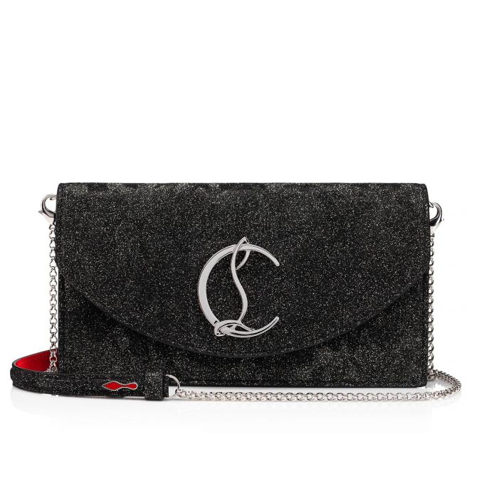 Christian Louboutin Loubi54 Creative Leather Akşam Çantaları Akşam Çantaları Kadın Siyah Gümüş | Türkiye LQ0-30623I9