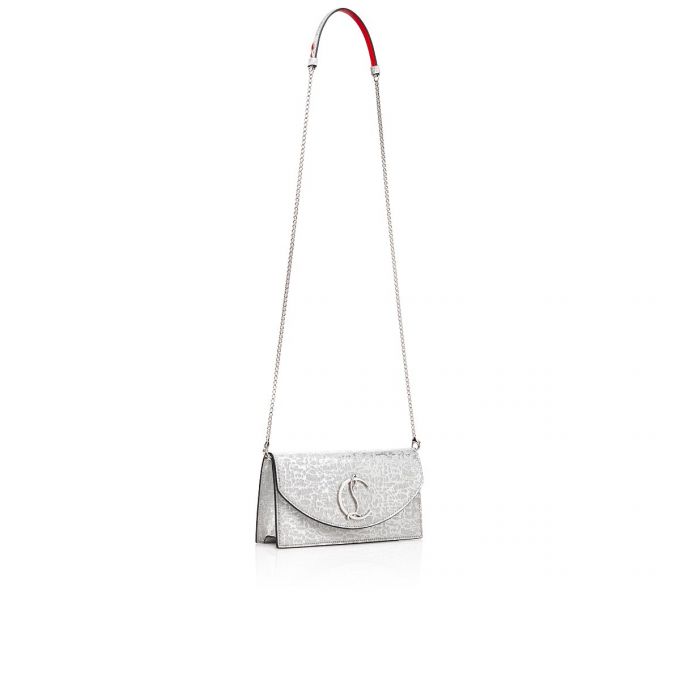 Christian Louboutin Loubi54 Creative Leather Cross Body Bags Atlet Çanta Kadın Gümüş | Türkiye ZL9-78947H2