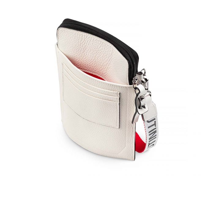 Christian Louboutin Loubilab Classic Fabric Pouches Kese Çanta Erkek Kırmızı Beyaz Siyah | Türkiye IH8-34893I3