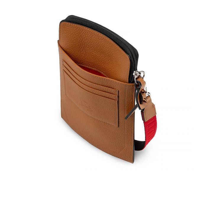 Christian Louboutin Loubilab Classic Leather Messenger Bags Postacı Çantası Erkek Kahverengi | Türkiye CH7-58585S9