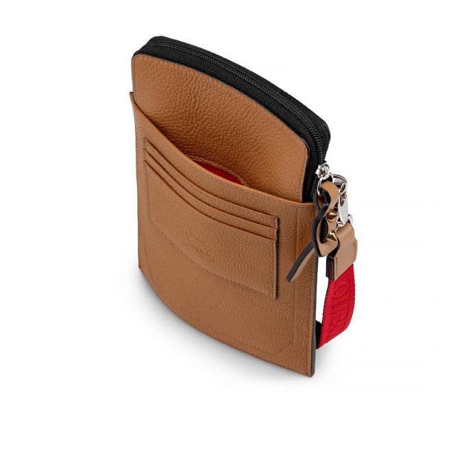 Christian Louboutin Loubilab Classic Leather Messenger Bags Postacı Çantası Erkek Kahverengi | Türkiye PW0-56205G4