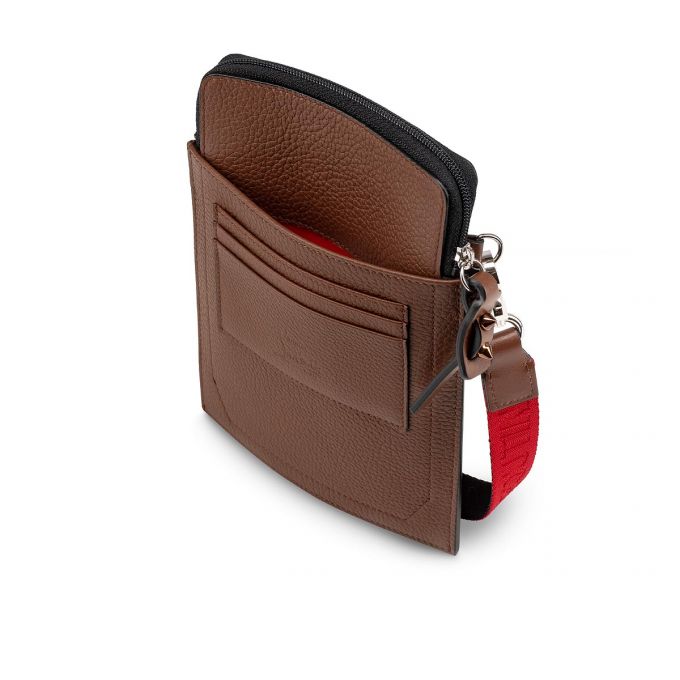 Christian Louboutin Loubilab Classic Leather Messenger Bags Postacı Çantası Erkek Kahverengi | Türkiye AC3-80798T7