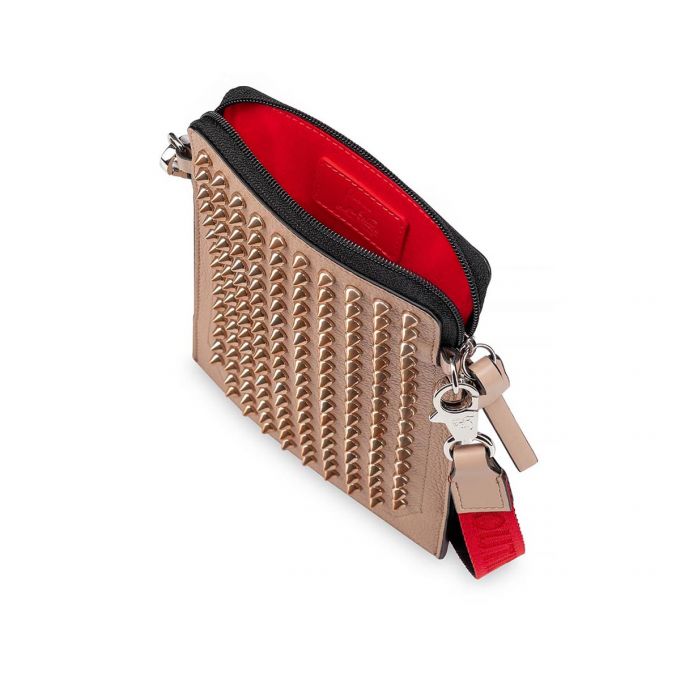 Christian Louboutin Loubilab Classic Leather Pouches Kese Çanta Erkek Kahverengi | Türkiye WO7-13931W6