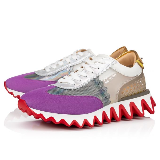 Christian Louboutin Loubishark Flat Vv/Clf Lame/Cl Version Pvc Sneakers Spor Ayakkabı Erkek Renkli | Türkiye JW8-26292D0