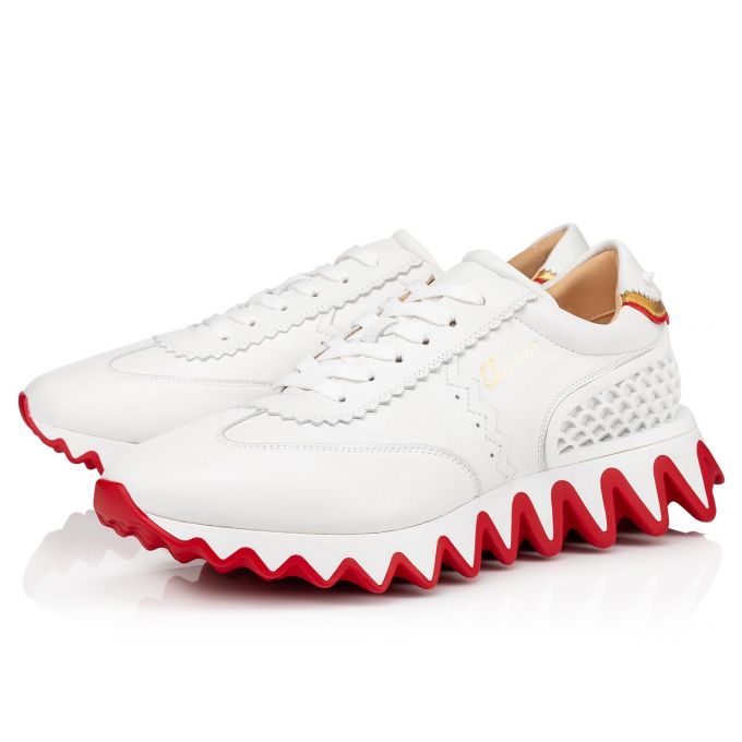 Christian Louboutin Loubishark Version Calf Sneakers Spor Ayakkabı Erkek Beyaz | Türkiye LF2-93029S9