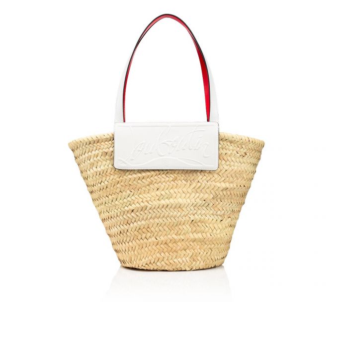 Christian Louboutin Loubishore Creative Fabric Basket Basket Kadın Beyaz | Türkiye QH0-70647I8