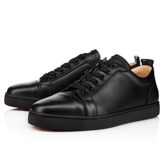 Christian Louboutin Louis Junior 000 Calf Sneakers Spor Ayakkabı Erkek Siyah | Türkiye ZN5-93019H2