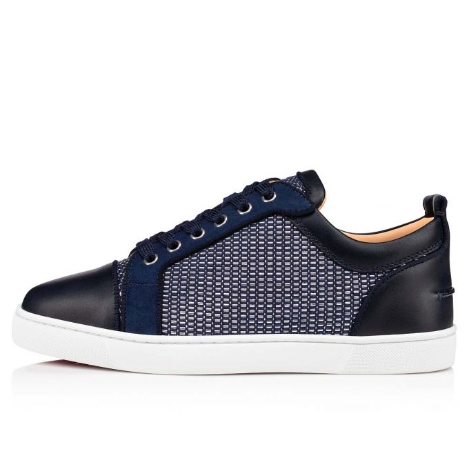 Christian Louboutin Louis Junior Orlato Cotton Sneakers Spor Ayakkabı Erkek Mavi | Türkiye NI7-30923J5