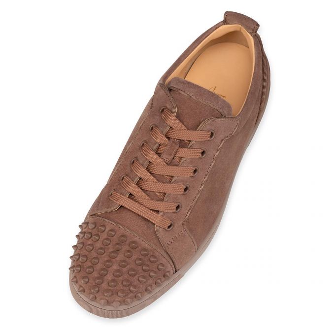 Christian Louboutin Louis Junior Sp 000 Mat Veau Velours Sneakers Spor Ayakkabı Erkek Kahverengi | Türkiye NQ9-57475V6