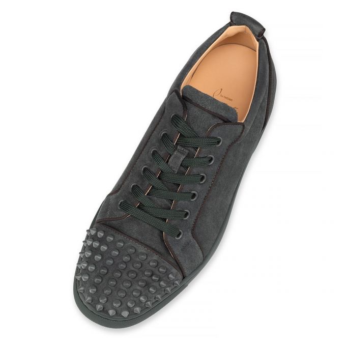 Christian Louboutin Louis Junior Sp 000 Mat Veau Velours Sneakers Spor Ayakkabı Erkek Koyu Gri | Türkiye PW6-72717U2