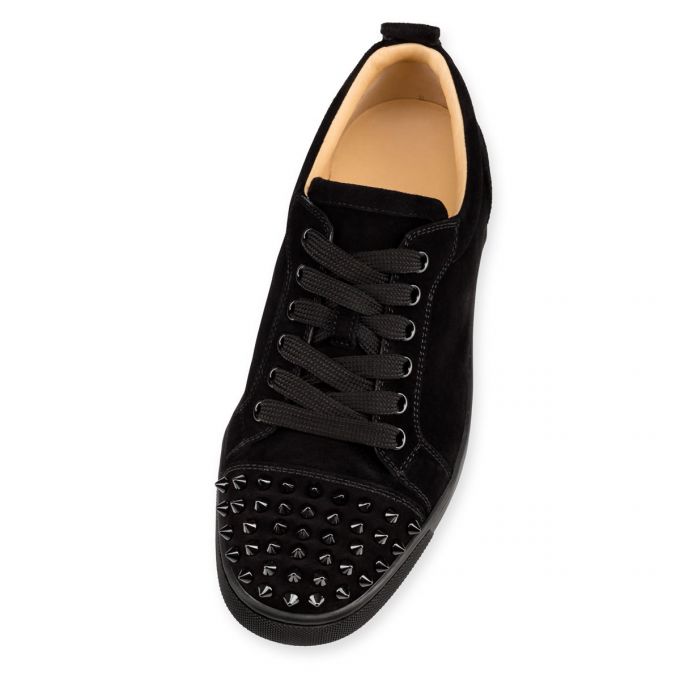 Christian Louboutin Louis Junior Sp 000 Veau Velours Sneakers Spor Ayakkabı Kadın Siyah | Türkiye AR1-53315H2