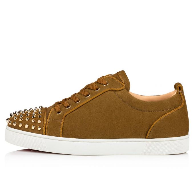 Christian Louboutin Louis Junior Sp 000 Veau Velours Sneakers Spor Ayakkabı Erkek Zeytin Yeşili | Türkiye RP3-33773G6