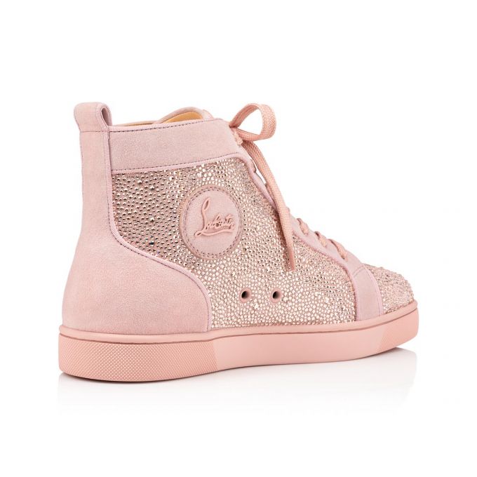 Christian Louboutin Louis Orlato 000 Dolce/Silk Strass Sneakers Spor Ayakkabı Erkek Pembe | Türkiye WV9-10491M3