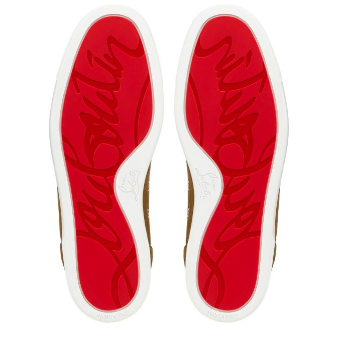 Christian Louboutin Louis Orlato 000 Veau Velours Sneakers Spor Ayakkabı Erkek Zeytin Yeşili | Türkiye NF1-50995H2