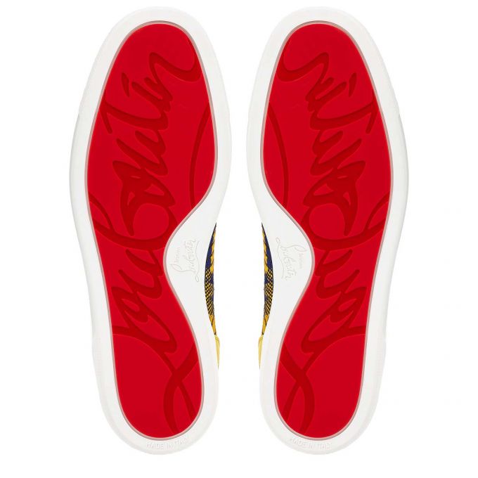 Christian Louboutin Louis Orlato Cotton Sneakers Spor Ayakkabı Erkek Renkli | Türkiye VM8-52865K1