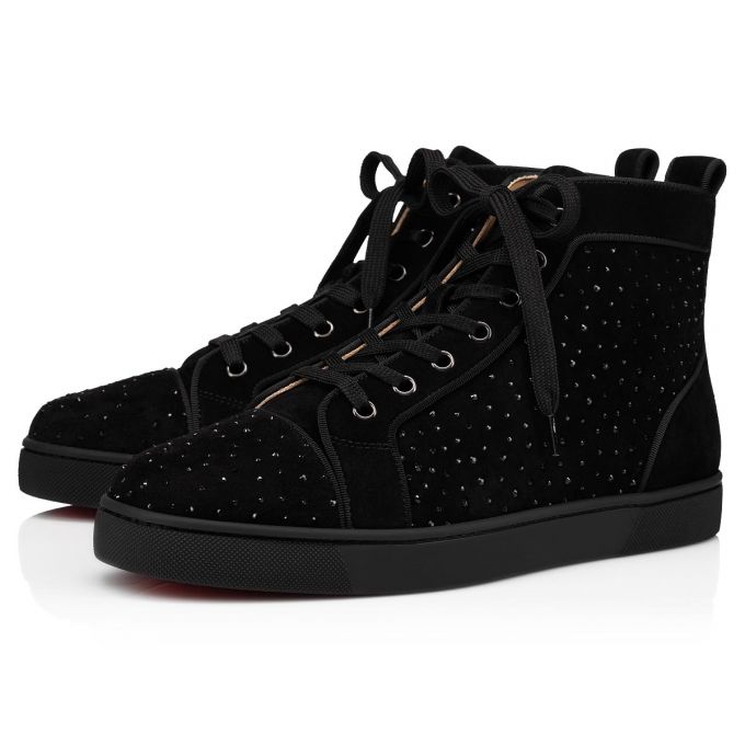 Christian Louboutin Louis Orlato Creative Leather Sneakers Spor Ayakkabı Erkek Siyah | Türkiye OG9-25772V4