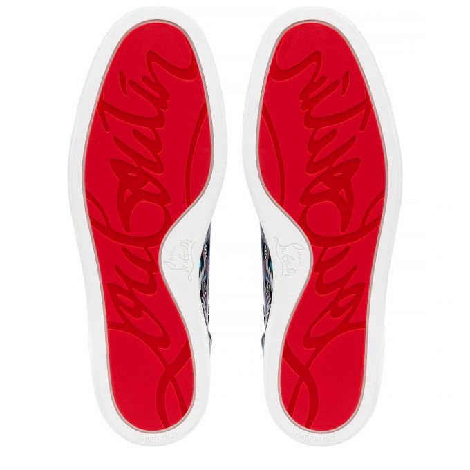 Christian Louboutin Louis Orlato Creative Leather Sneakers Spor Ayakkabı Erkek Siyah | Türkiye OJ4-15951U1