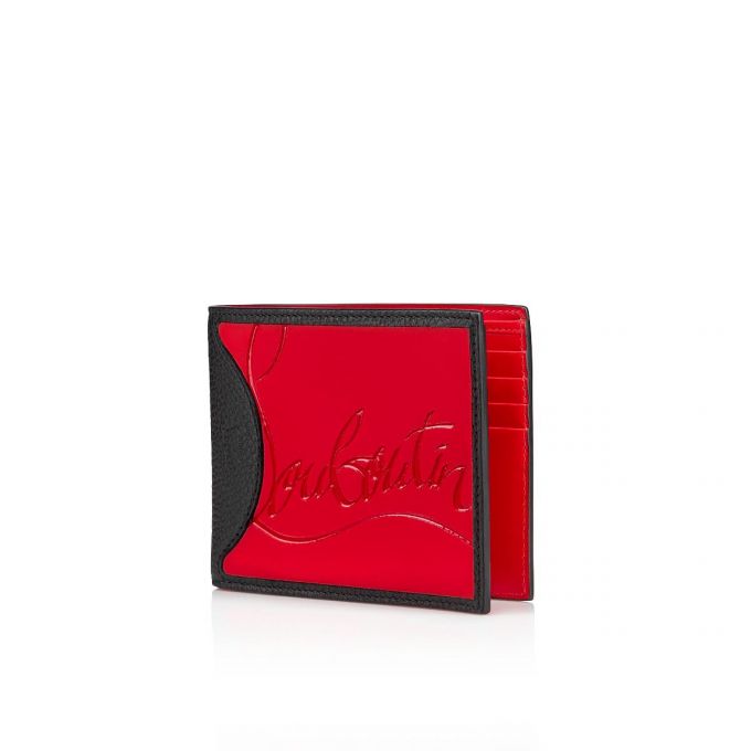 Christian Louboutin M Coolcard Classic Leather Wallets Cüzdan Erkek Kırmızı Siyah | Türkiye DS8-38633Q0