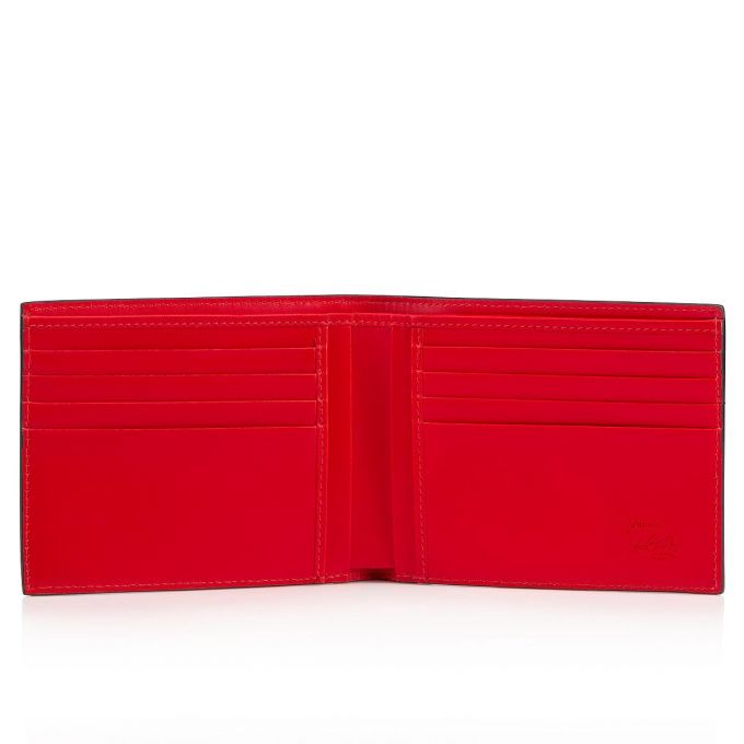 Christian Louboutin M Coolcard Classic Leather Wallets Cüzdan Erkek Kırmızı Siyah | Türkiye DS8-38633Q0