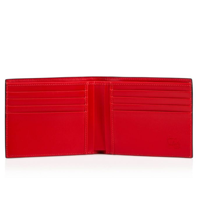 Christian Louboutin M Coolcard Classic Leather Wallets Cüzdan Erkek Kırmızı Siyah | Türkiye DS8-38633Q0