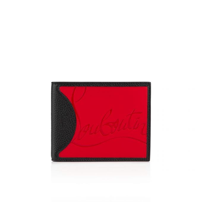 Christian Louboutin M Coolcard Classic Leather Wallets Cüzdan Erkek Kırmızı Siyah | Türkiye DS8-38633Q0