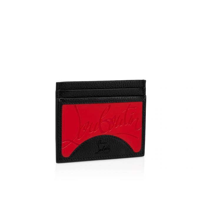 Christian Louboutin M Kios Classic Leather Card Holder Kartlık Erkek Kırmızı Siyah | Türkiye FB2-11191Q0