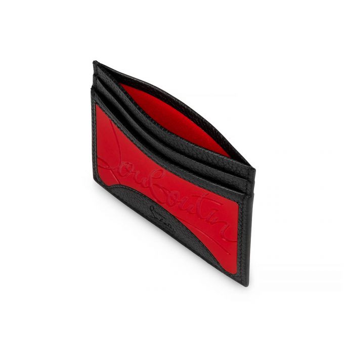 Christian Louboutin M Kios Classic Leather Card Holder Kartlık Erkek Kırmızı Siyah | Türkiye FB2-11191Q0