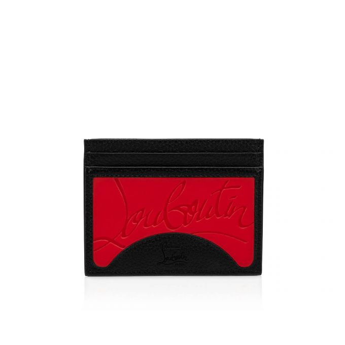 Christian Louboutin M Kios Classic Leather Card Holder Kartlık Erkek Kırmızı Siyah | Türkiye FB2-11191Q0