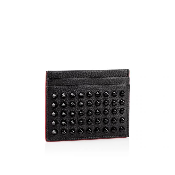 Christian Louboutin M Kios Creative Leather Card Holder Kartlık Erkek Siyah | Türkiye IQ1-79847V0