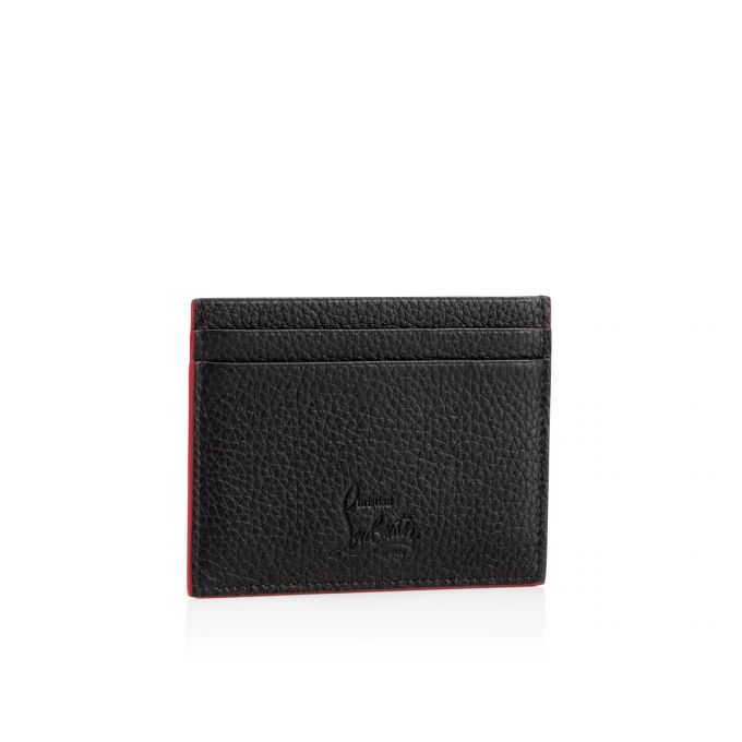 Christian Louboutin M Kios Creative Leather Card Holder Kartlık Erkek Siyah | Türkiye IQ1-79847V0