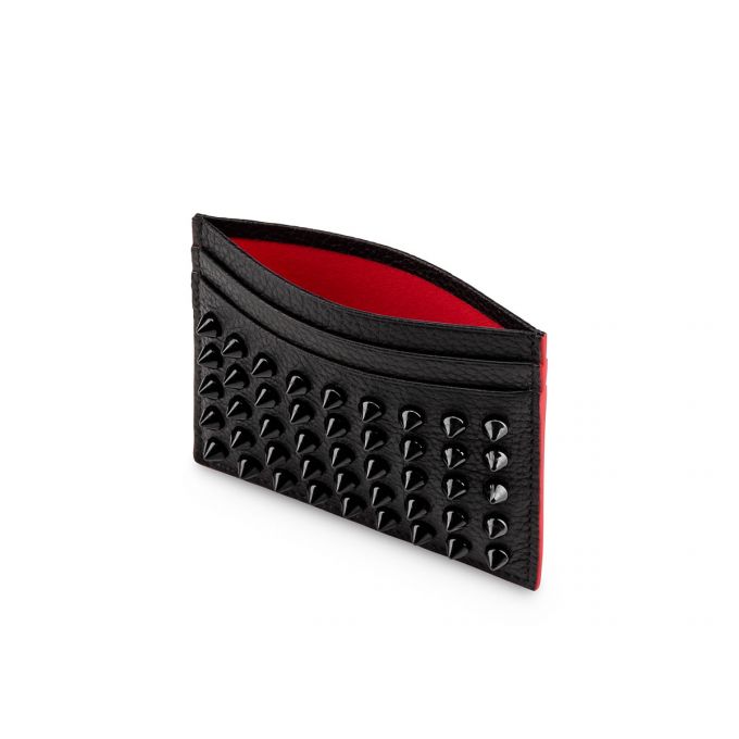 Christian Louboutin M Kios Creative Leather Card Holder Kartlık Erkek Siyah | Türkiye IQ1-79847V0