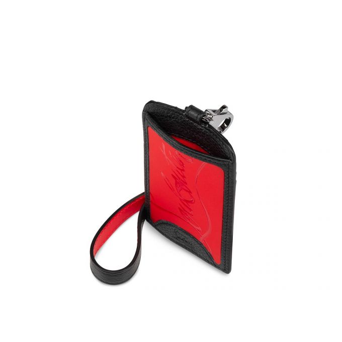 Christian Louboutin M Miloucah Classic Leather Card Holder Kartlık Erkek Kırmızı Siyah | Türkiye FN7-45424O4