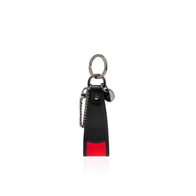 Christian Louboutin M Strap Sneakers Sole Keyring Classic Leather Keyrings Anahtarlık Erkek Kırmızı Siyah | Türkiye JA0-69936T8