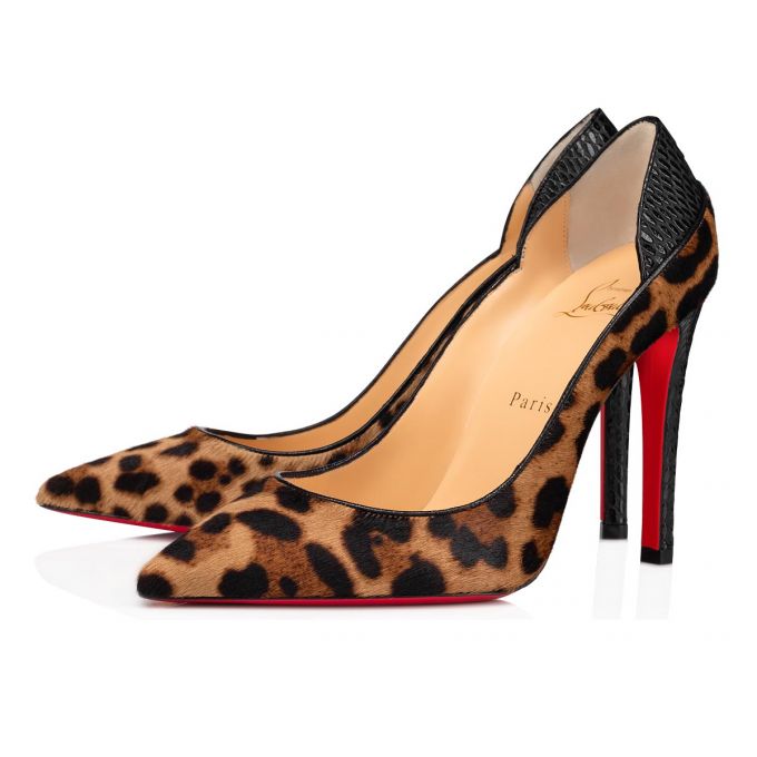 Christian Louboutin Maastricht 100 Exotic Leather Pumps Stiletto Kadın Kahverengi Siyah | Türkiye IL3-30773J6