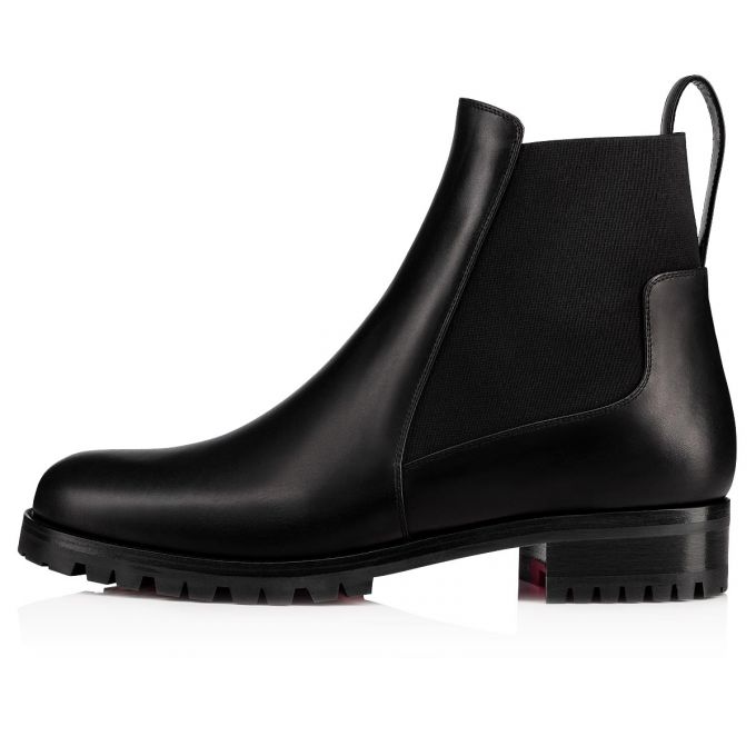 Christian Louboutin Marchacroche 000 Calf Boots Bot Kadın Siyah | Türkiye UG7-24662J7