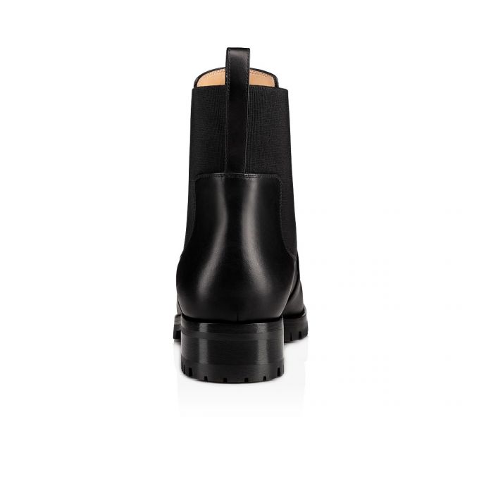 Christian Louboutin Marchacroche 000 Calf Boots Bot Kadın Siyah | Türkiye UG7-24662J7