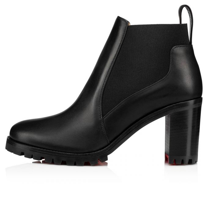 Christian Louboutin Marchacroche 070 70 Calf Boots Bot Kadın Siyah | Türkiye DN7-32093T0