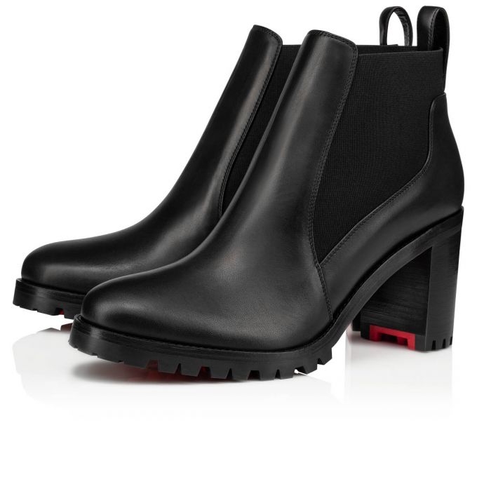 Christian Louboutin Marchacroche 070 70 Calf Boots Bot Kadın Siyah | Türkiye DN7-32093T0